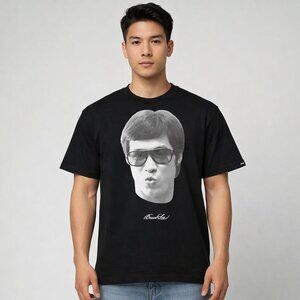 Bruce Lee Black crop fit  Graphic T-Shirt